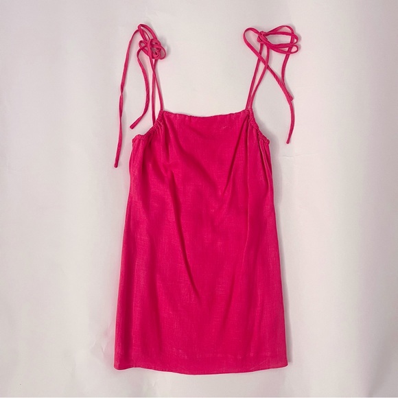 Hot Pink Mini Dress. Size S. NEVER WORN - Picture 1 of 4